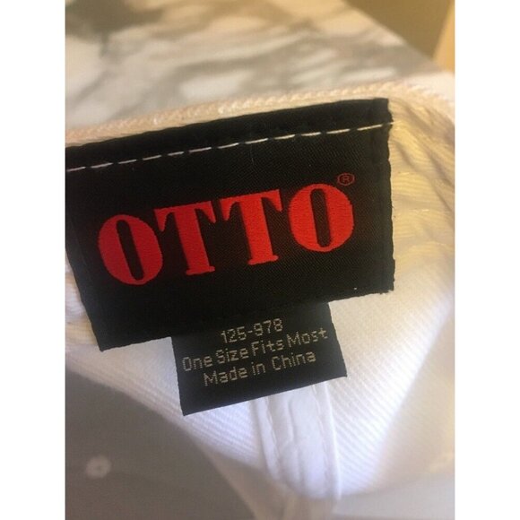 Otto White Snapback Hat With Red 361° Embroidery Adjustable Fit One Size Fits Mo - Picture 6 of 6